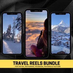 600+ Faceless Travel Reels Bundle | Travel Reels, Instagram Reels, TikTok and Youtube Shorts, (PLR, MRR)