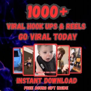 1000+ Viral Hook Videos Bundle, TikTok Reels, Shorts (PLR, MRR) (Digital Download)