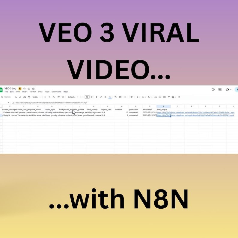 VEO 3 AI Video Automation: n8n Template, No-Code Workflow (JSON File) - Image 8