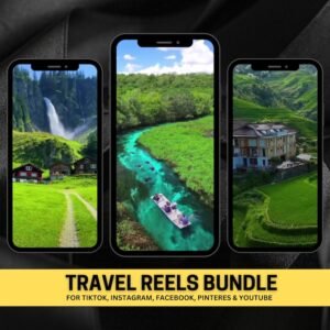 600+ Faceless Travel Reels Bundle | Travel Reels, Instagram Reels, TikTok and Youtube Shorts, (PLR, MRR)