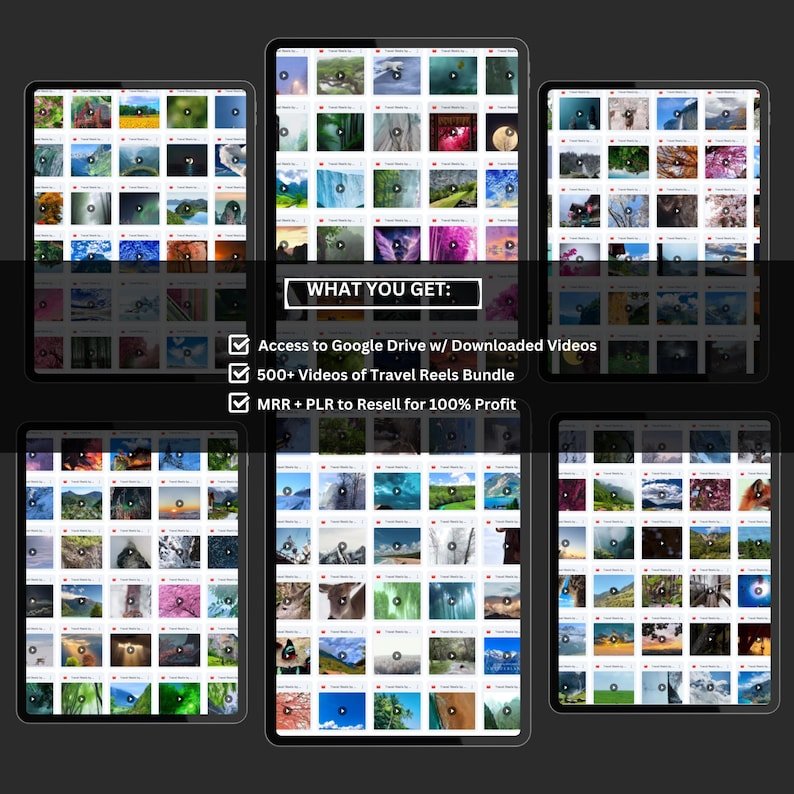 600+ Faceless Travel Reels Bundle | Travel Reels, Instagram Reels, TikTok and Youtube Shorts, (PLR, MRR) - Image 5