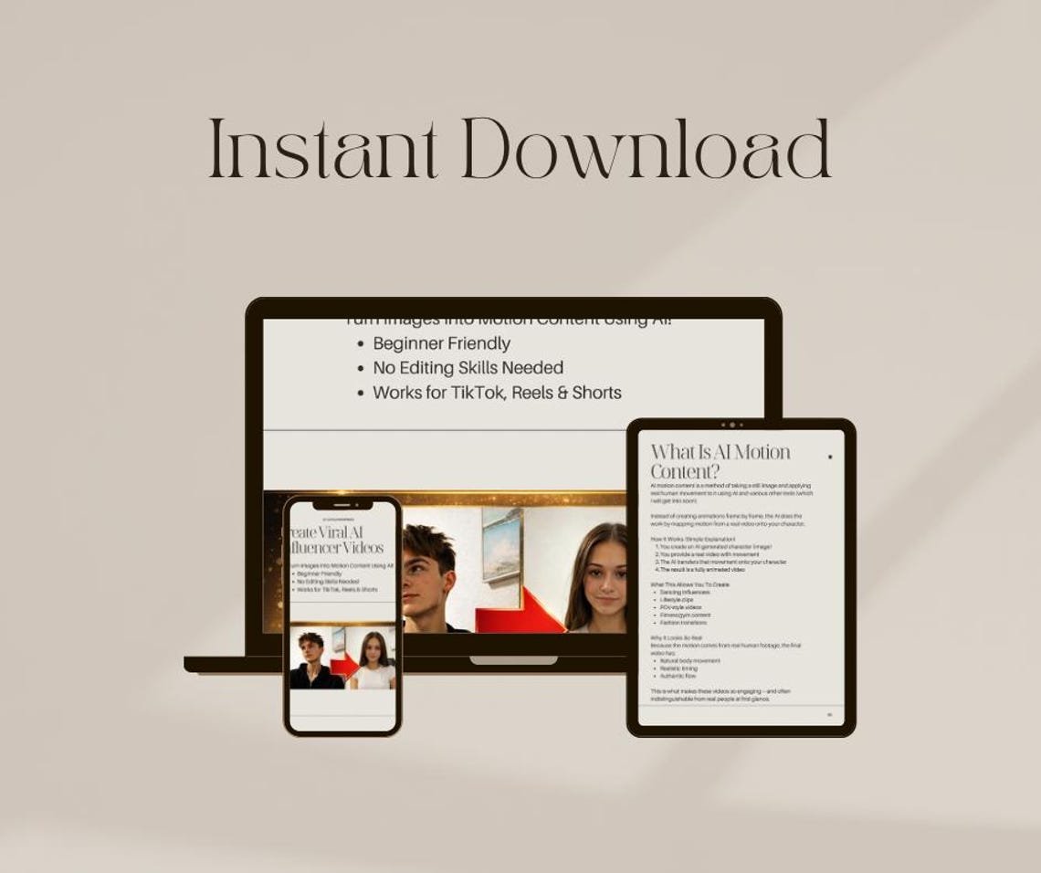 Viral AI Video Creation Guide, Turn Images Into TikTok Content (Digital Download) - Image 2