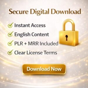 Make Money Online Ebook PLR MRR English | 111 Page Canva Editable Digital Product