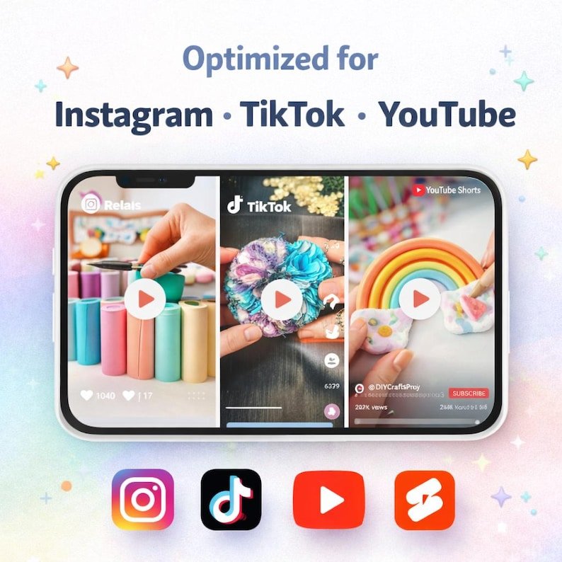 12,500+ Art & Craft Reels Bundle | DIY Tutorial Videos for Instagram TikTok YouTube | PLR MRR Included - Image 8