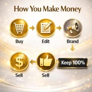Make Money Online Ebook PLR MRR English | 111 Page Canva Editable Digital Product