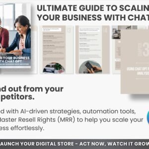 Mrr Ebook Scaling Your Business with Chatgpt, Ai Ebook Ready-To-Resell, Digital Marketing Guide