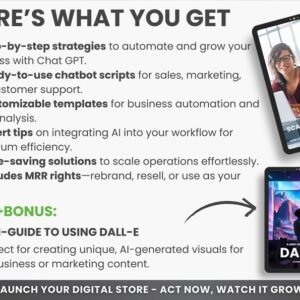 Mrr Ebook Scaling Your Business with Chatgpt, Ai Ebook Ready-To-Resell, Digital Marketing Guide