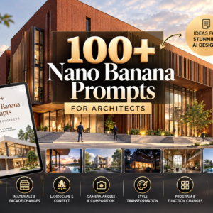 Nano Banana Prompts For Architects, Architecture AI Prompts, Rendering AI Prompts, Architecture Templates PDF