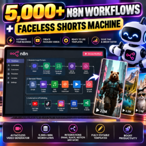 5000+ Automations n8n Workflow + Faceless Video Generator Ai Agents | Chatgpt