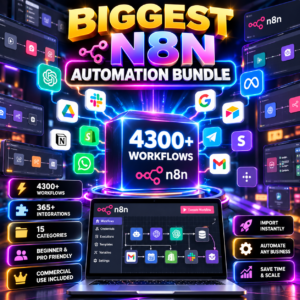 4300+ N8N Automation Workflow Templates | Business & Marketing (Digital Download)
