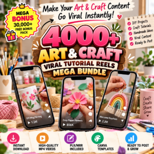 4000+ Art Craft Reels Plr Mrr DIY Bundle