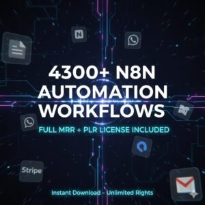4300+ N8N Automation Workflow Templates | Business & Marketing (Digital Download)
