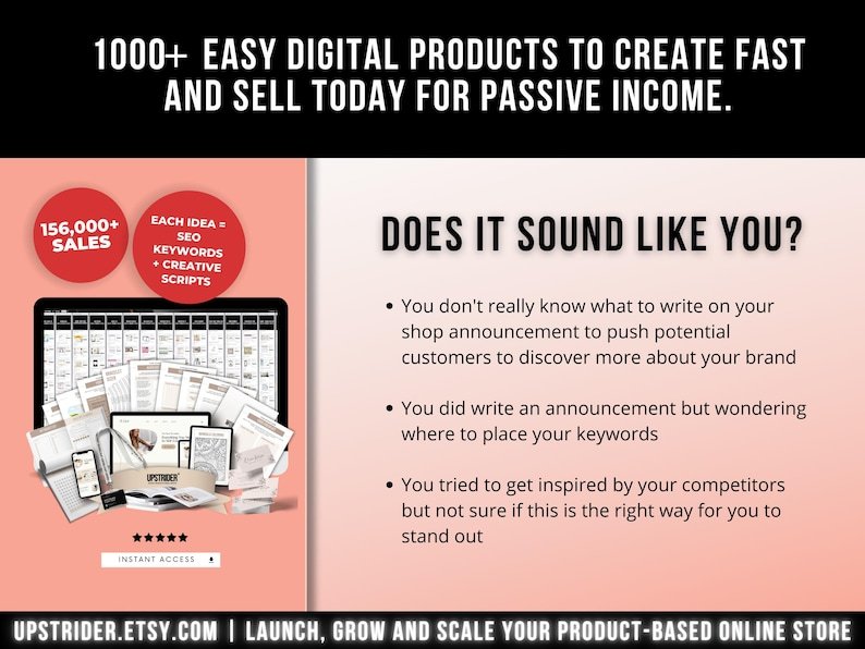 1000 Digital Products Ideas To Create And Sell Today For Passive Income, Etsy Digital Downloads - Image 4