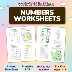 Kids Learning Activities Bundle | 10,000+ Educational Kids Resources Coloring Books, Worksheets (PLR, MRR)