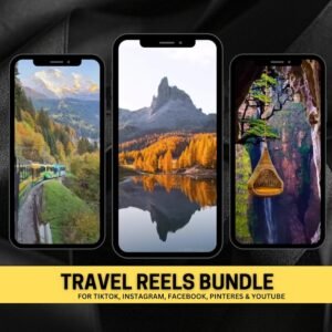 600+ Faceless Travel Reels Bundle | Travel Reels, Instagram Reels, TikTok and Youtube Shorts, (PLR, MRR)