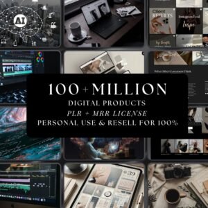 100 Million+ PLR MRR Bundle Ideal for Passive Income | Plr Mrr Digital Products
