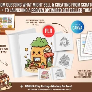 150-Page Little Shops Coloring Book (PLR)