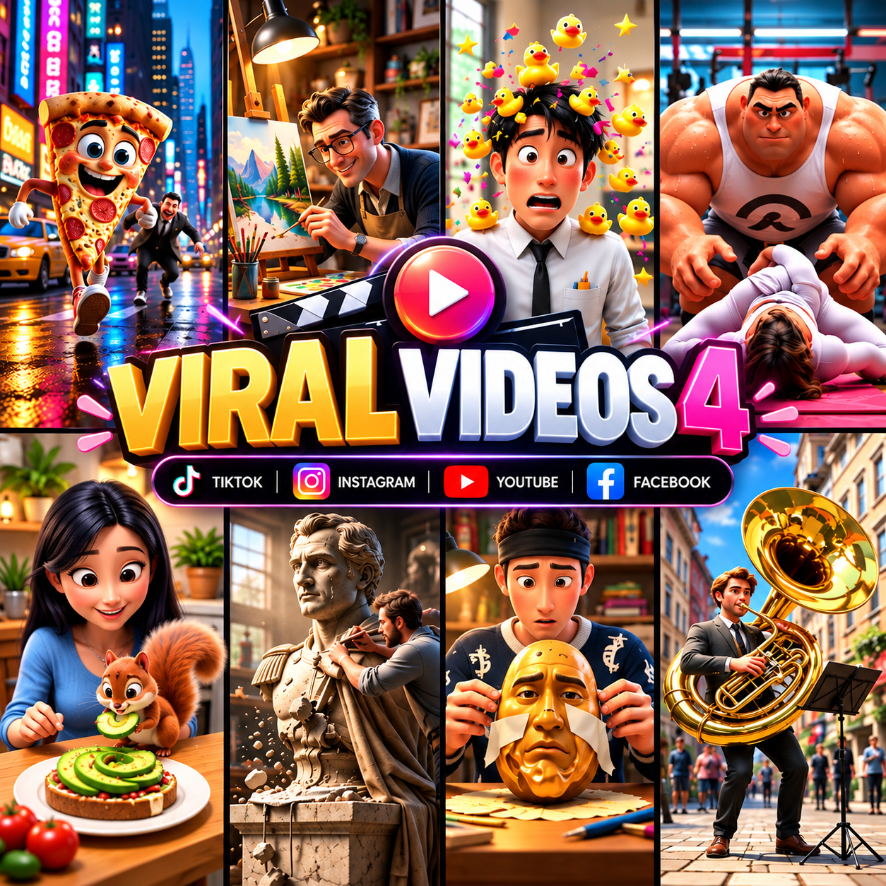 Viral Video Pack Ads Vol 4 | Bundle Videos for Your Social Media Growth TikTok & Reels Video Kit Funny