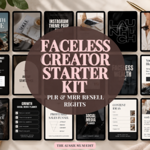 Faceless Creator Starter Kit | PLR & MRR Digital Products