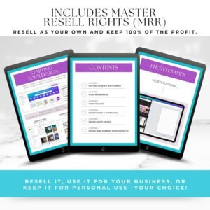 Canva Crash Course With MRR, PLR, Master Resell and Private Label Rights