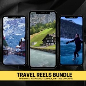 600+ Faceless Travel Reels Bundle | Travel Reels, Instagram Reels, TikTok and Youtube Shorts, (PLR, MRR)