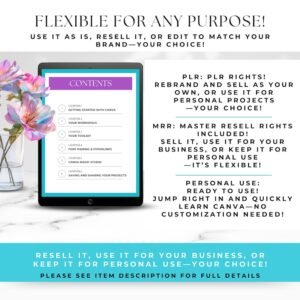 Canva Crash Course With MRR, PLR, Master Resell and Private Label Rights