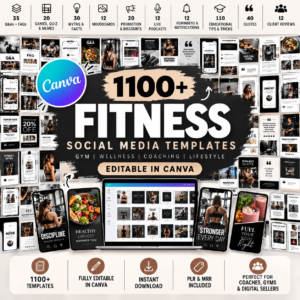 PLR MRR 1100+ Fitness, Gym