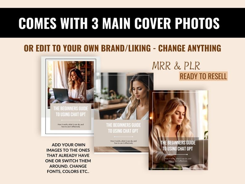 ChatGPT Beginners Guide Ebook: Master Resell Rights, Canva Editable (MRR) - Image 9