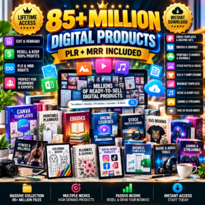 Ultimate PLR MRR Digital Bundle: 85M+ Ready-to-Sell Products