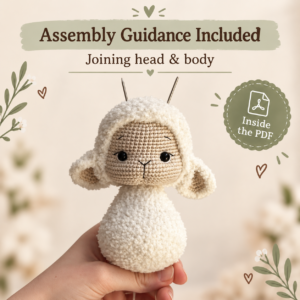 Peni the Lamb Crochet Pattern PDF – Amigurumi Sheep Toy
