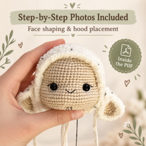 Peni the Lamb Crochet Pattern PDF – Amigurumi Sheep Toy