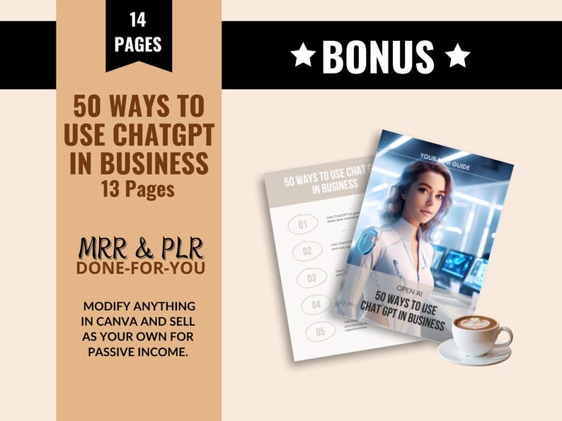 ChatGPT Beginners Guide Ebook: Master Resell Rights, Canva Editable (MRR) - Image 2