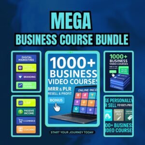 1000+ Business Courses Bundle PLR MRR Resell Rights (Digital Download)