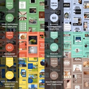 3500+ Canva Editable Social Media Templates Mega Bundle for