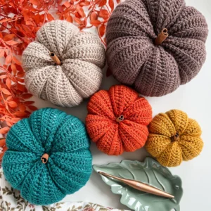 Easy Crochet Pumpkin Pattern PDF | 6 Sizes, Beginner Friendly Fall Decor