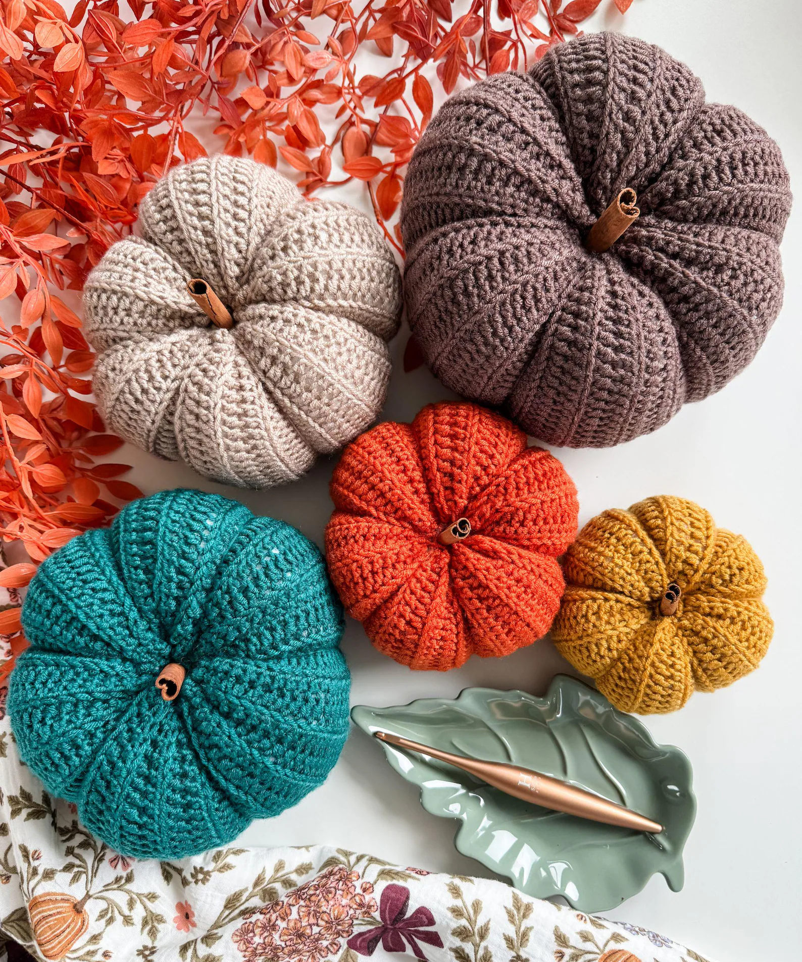 Easy Crochet Pumpkin Pattern PDF | 6 Sizes, Beginner Friendly Fall Decor - Image 3