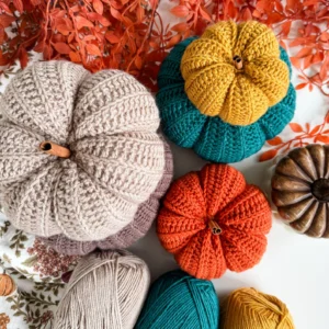 Easy Crochet Pumpkin Pattern PDF | 6 Sizes, Beginner Friendly Fall Decor