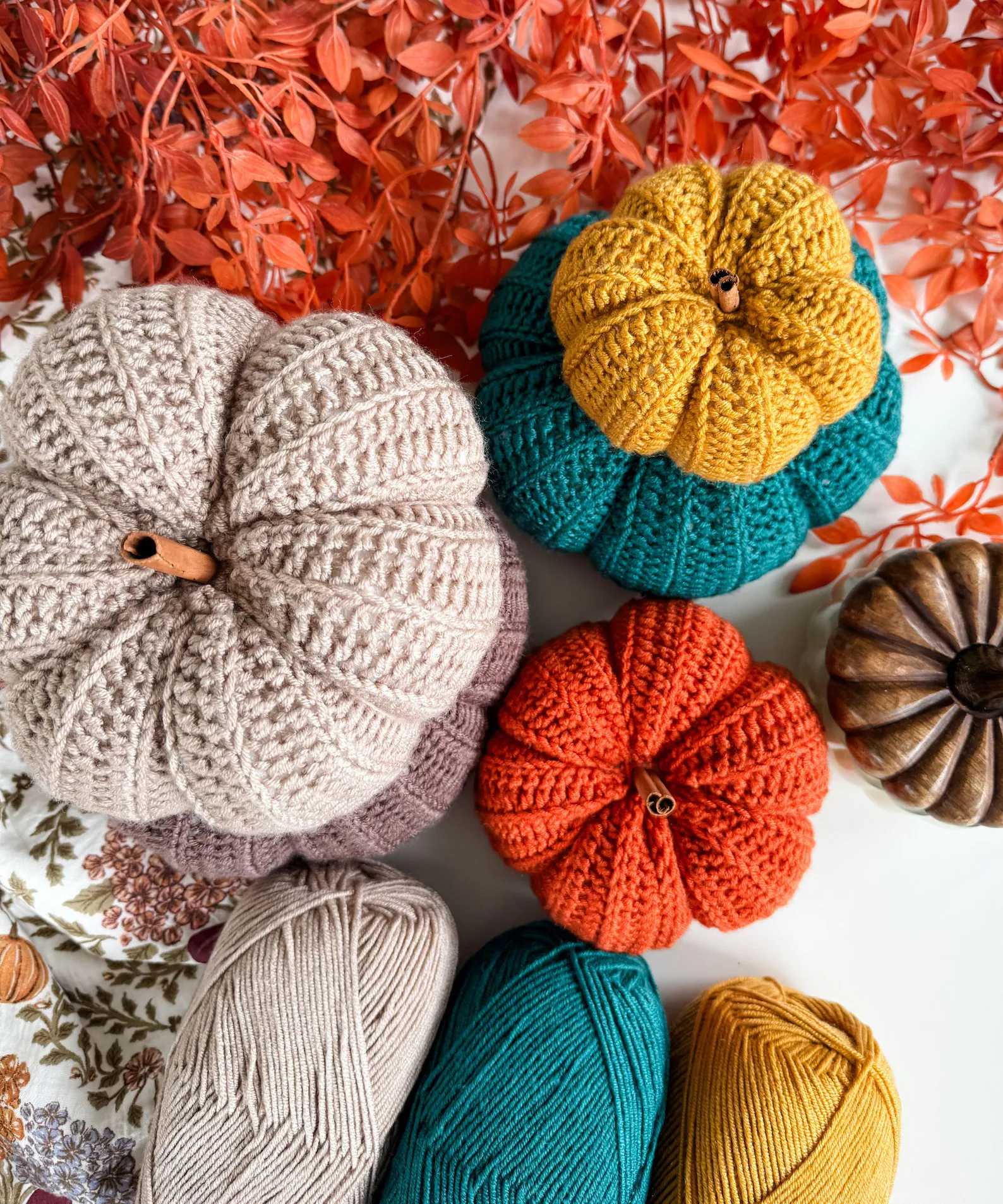 Easy Crochet Pumpkin Pattern PDF | 6 Sizes, Beginner Friendly Fall Decor - Image 9