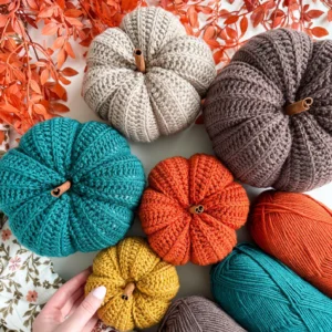 Easy Crochet Pumpkin Pattern PDF | 6 Sizes, Beginner Friendly Fall Decor