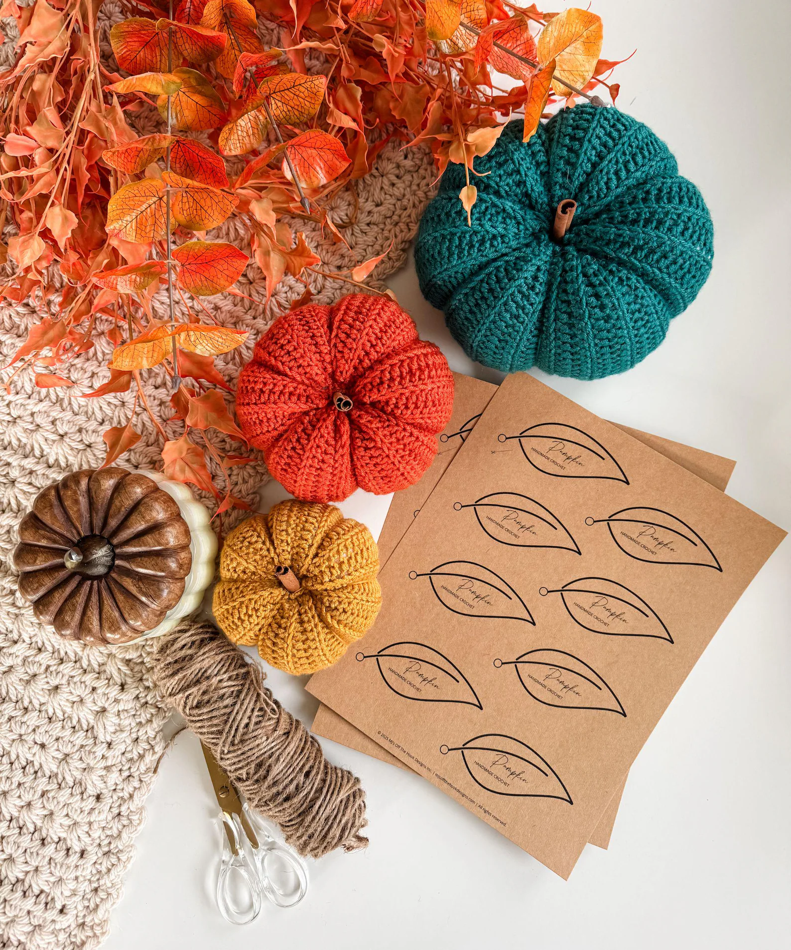 Easy Crochet Pumpkin Pattern PDF | 6 Sizes, Beginner Friendly Fall Decor - Image 12