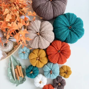 Easy Crochet Pumpkin Pattern PDF | 6 Sizes, Beginner Friendly Fall Decor