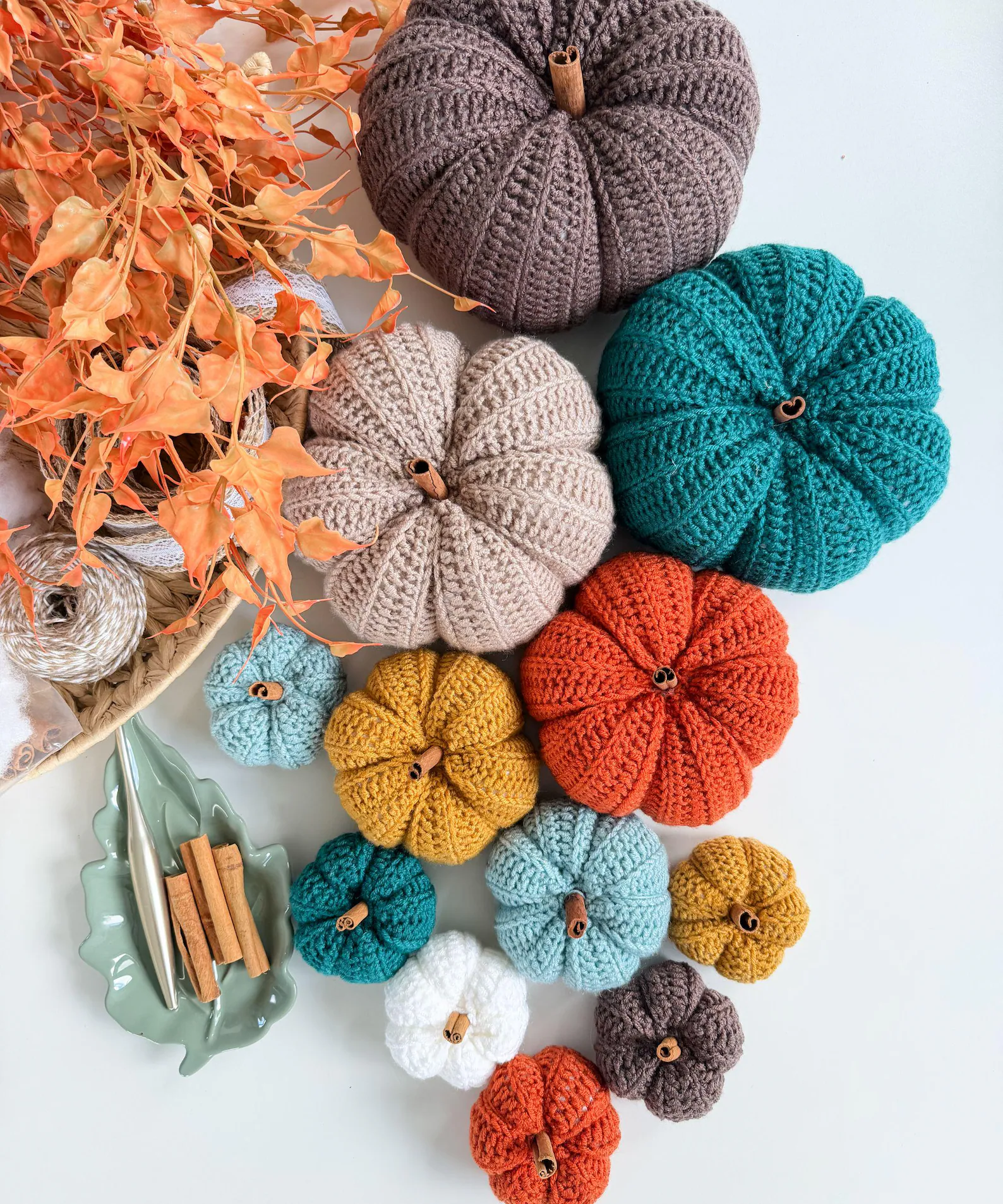 Easy Crochet Pumpkin Pattern PDF | 6 Sizes, Beginner Friendly Fall Decor - Image 15