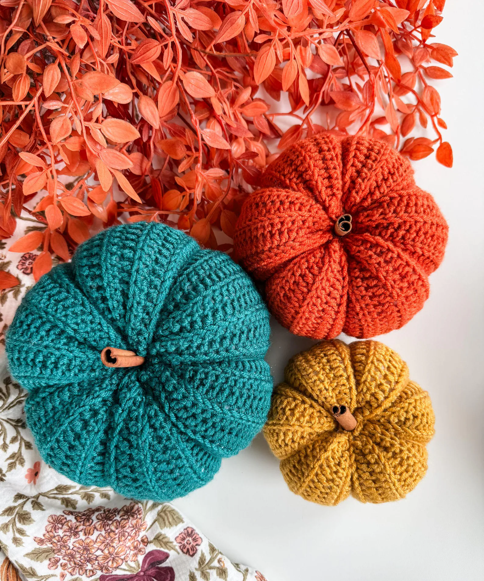 Easy Crochet Pumpkin Pattern PDF | 6 Sizes, Beginner Friendly Fall Decor - Image 11
