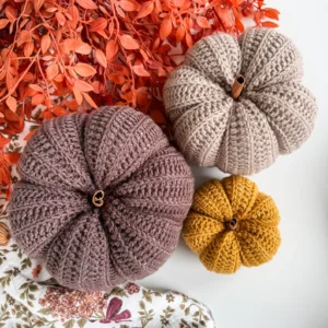 Easy Crochet Pumpkin Pattern PDF | 6 Sizes, Beginner Friendly Fall Decor