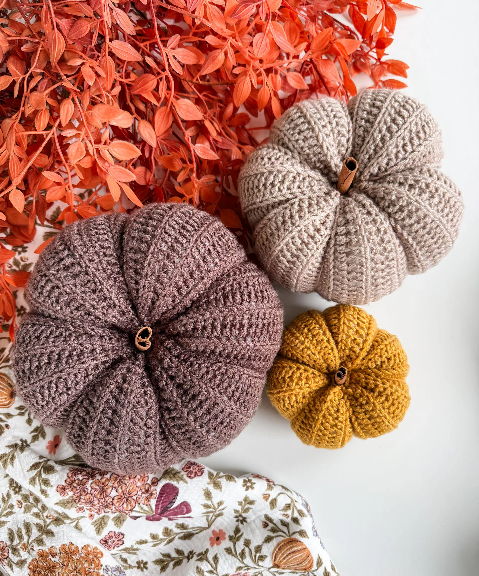 Easy Crochet Pumpkin Pattern PDF | 6 Sizes, Beginner Friendly Fall Decor - Image 6
