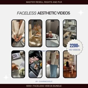 8000+ Faceless Reels Bundle | Luxury Aesthetic Faceless Videos for Instagram TikTok | Includes PLR & MRR