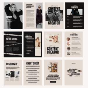 85 Page Done-for-You eBook Canva Template with PLR | Editable eBook Design for Content Creators