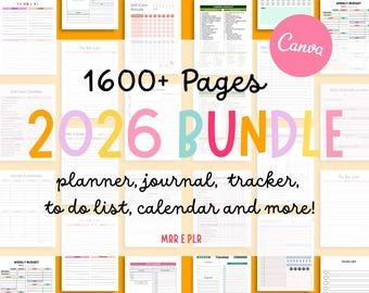 9000+ PLR Canva Templates DFY Printable Planners, Journals & Trackers | Editable MRR - Image 11
