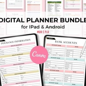 9000+ PLR Canva Templates DFY Printable Planners, Journals & Trackers | Editable MRR
