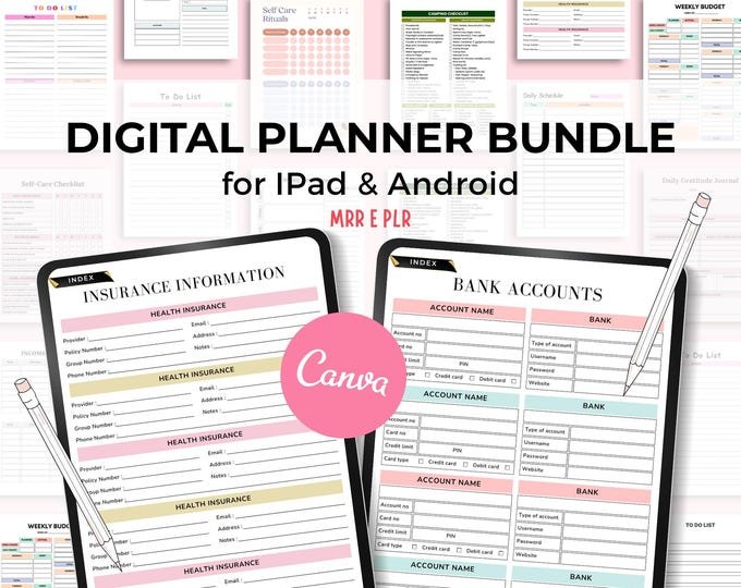 9000+ PLR Canva Templates DFY Printable Planners, Journals & Trackers | Editable MRR - Image 8